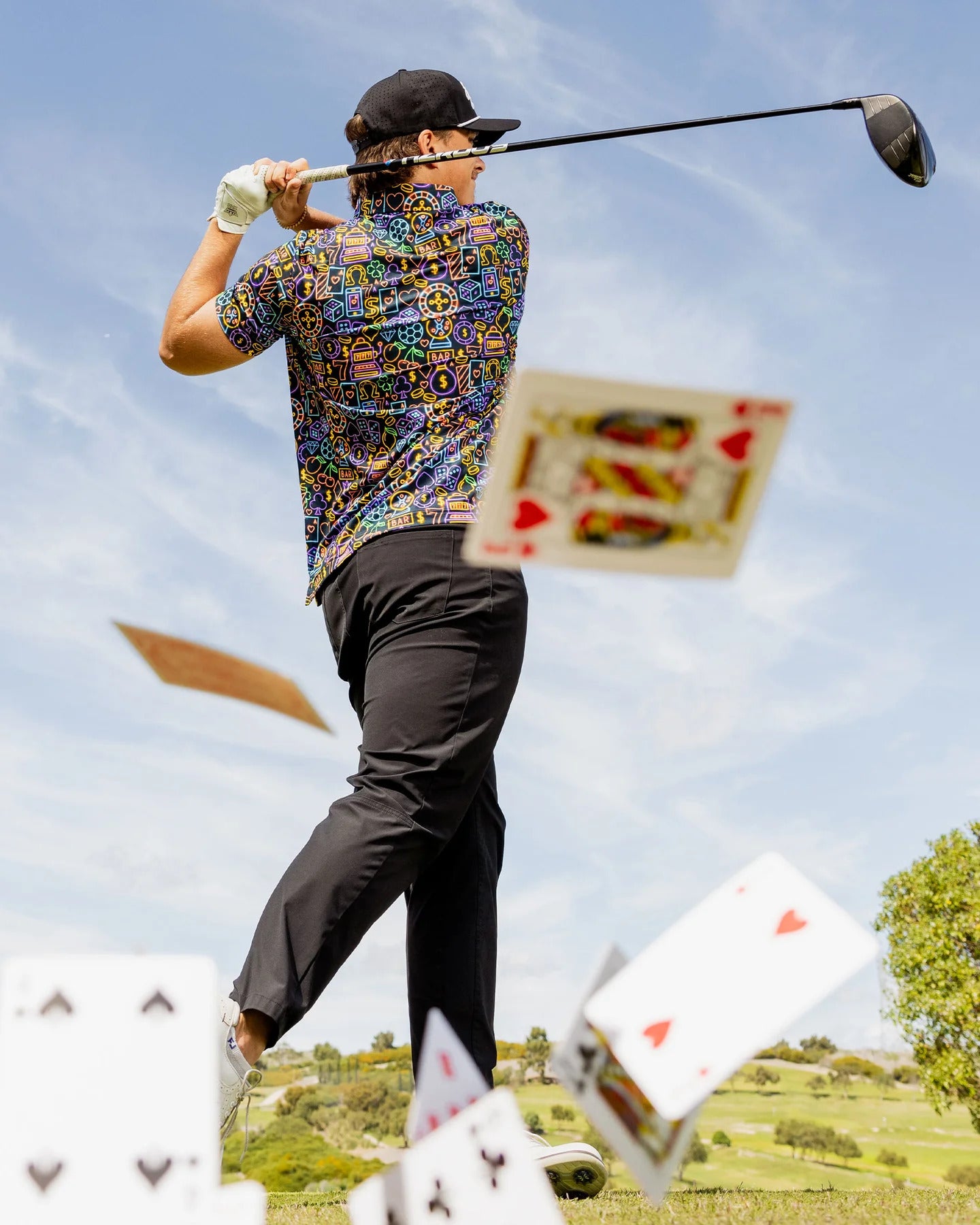 Sunday Swagger The Gambler Golf Polo